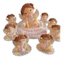 Comprar Souvenirs Bautismo 10 Angelitas Nena Porcelana Fría