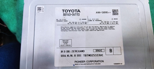 Venta De Auto Estereo Original De Toyota Tacoma 2020 2023 (Usado)