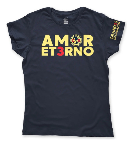 Tirando Rostro Playera América Amor Eterno Dama