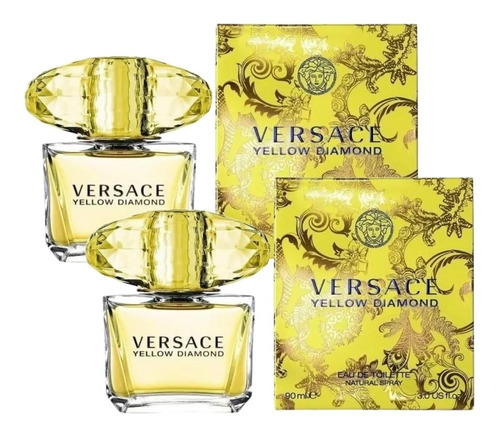 Paquete 2 Pzas Yellow Diamond Versace 90ml Dama Original