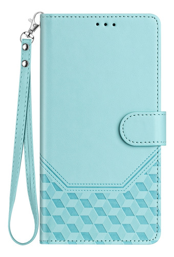 Funda Protectora Tipo Cartera Para La Serie Zte Con Bloqueo Rfid, Ranuras Para Tarjetas, A Prueba De Golpes, Verde Menta/violeta