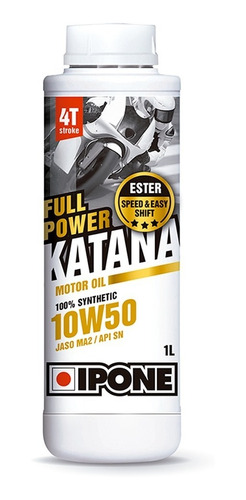 Aceite Sintético Moto Katana Full Power 4t 10w50 Ipone