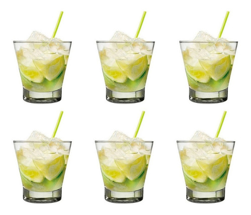 Jogo Copos Vidro Caipirinha Ilhabela Nadir 350ml 24 Uni Cor Transparente