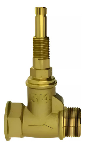 Kit Registro Pressão 3/4 Modelo 1416 Para Chuveiro - Acabamento Cromado C-40