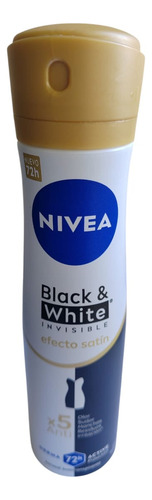 Pack X3 Desodorante Nivea Black White Invisible Efecto Satin