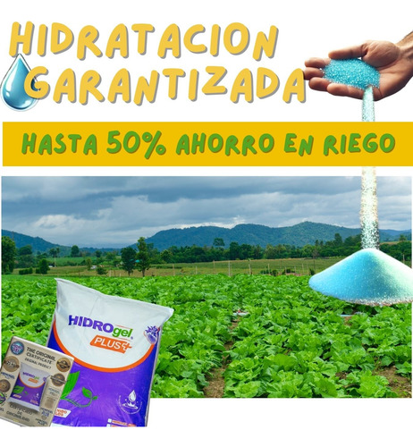 Hidrogel Plus+activadores Agrícola Lluvia Solida 25 Kg