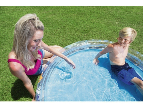 Imagen 7 de 8 de Pileta Inflable Bestway 51004 Mundo Marino 3 Aros 282 Lt