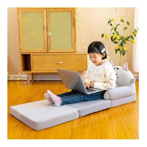 Sofá Plegable Para Niños Pequeños, Sillón, Funda Lavable Color Dog