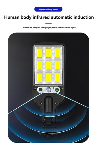 Lámpara De Pared Solar Led Para Patio Al Aire Libre Con 3 Mo