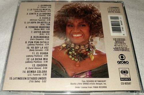 Cd Celia Cruz / The Best (Usado)
