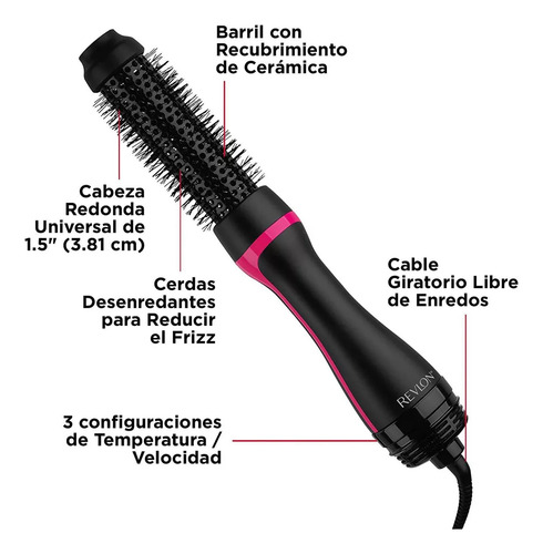 Revlon Rvdr5292la1n1 Cepillo Voluminizador
