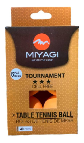 Caja De Bolas Miyagi 3 Estrellas - Tenis De Mesa