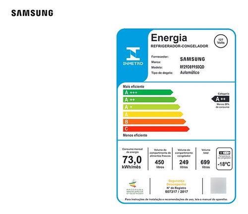 Refrigerador Samsung Frost Free Com 699 Litros Bespoke Inox