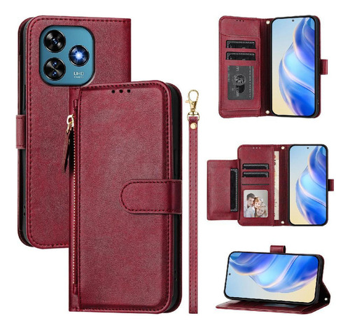 Funda Abatible For Oukitel C51 Titular De La Tarjeta Pu