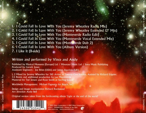 Erasure - I Could Fall In Love With You Cd Maxi P78