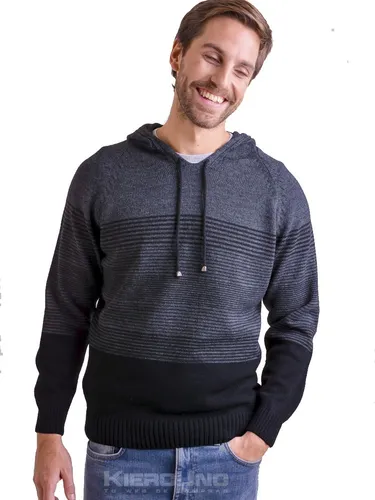 Sweater Hombre Lana Con Capucha Moderno Kierouno