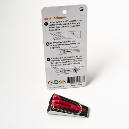 Imagen 10 de 10 de Guía O Boquilla Para Cinta Al Bies Cbx N° 18