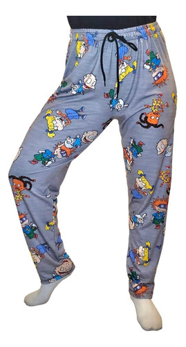 Pantalon Animado Personajes Unisex Pants Pijama Elastizado