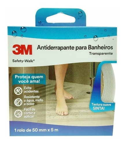 Fita Antiderrapante Para Áreas Molhadas Safety Walk - 3m