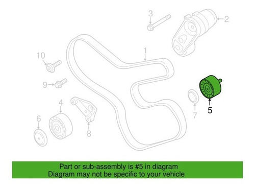 Polea Loca Superior Bmw Banda 8 Lineas E70 F25 F30 12 Al 15