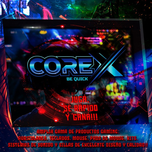 Imagen 7 de 10 de Teclado Pc Gamer Core X Usb 2.0 Español Latino