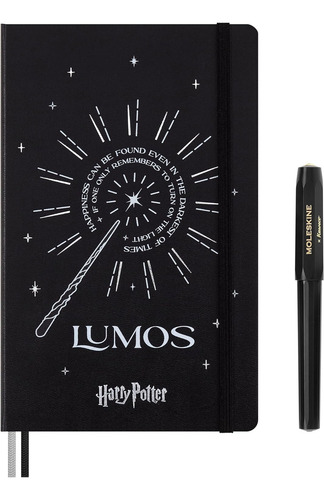 Gift Box Moleskine Harry Potter Con Libreta Y Pluma Roller Color Negro
