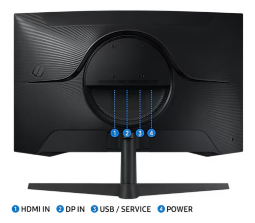 Monitor Gamer Samsung Curvo De 27 G55c Odyssey G5 Qhd 165hz