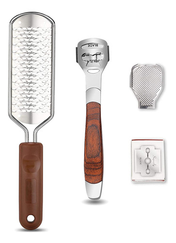 Colossal Rasp & Wood Handle Callus Shaver (10 Cabezales De R