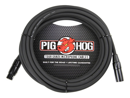 Pig Hog Phm20 Cable De Micrófono Xlr De 0.315 in De Alto Ren