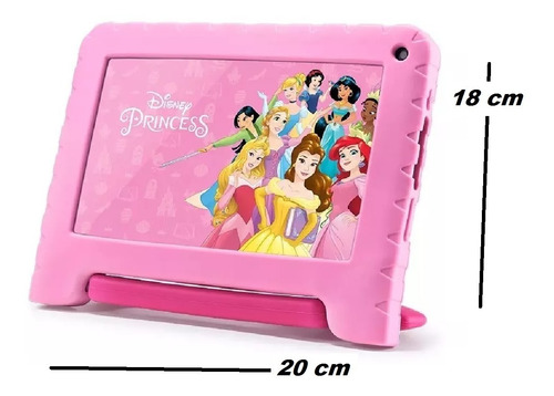 Imagen 8 de 10 de Tablet Multilaser Funda Princesa Disney 32gb 2gb Ram Andr 11