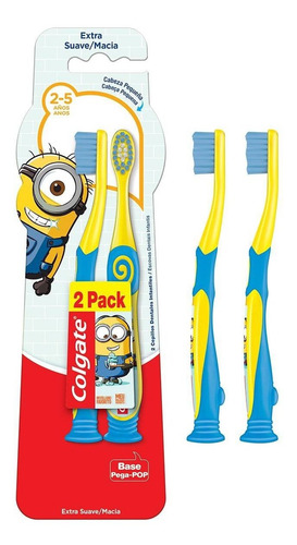 Imagem 3 de 7 de Colgate Minions 2 - 5 Anos Escova Dental Infantil 2 Unid