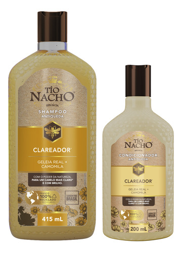 Kit Tio Nacho Clareador Shampoo 415ml + Cond 200ml