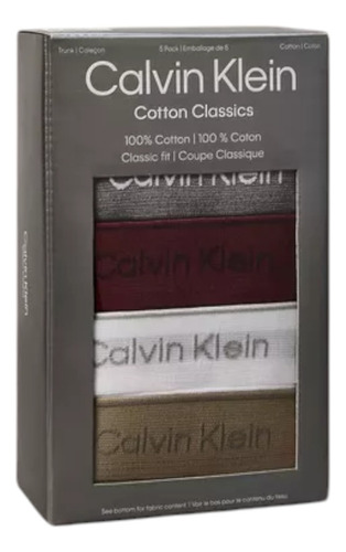 Bóxer Brief Calvin Klein De Algodón 5 Pack Original / Nuevo