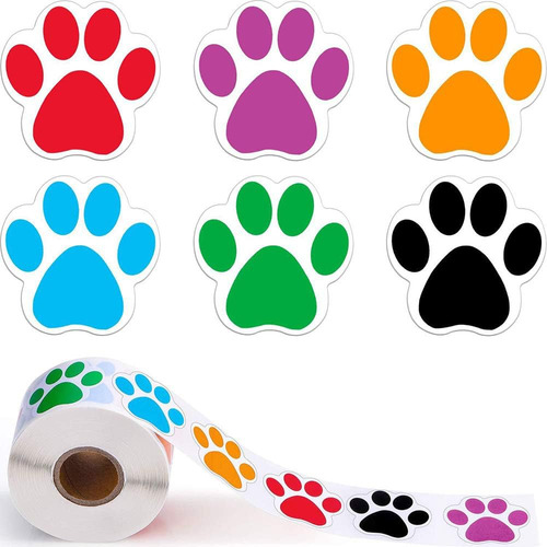 Pegatinas Decorativas De Huellas De Perro Para Niños, 500 Pe