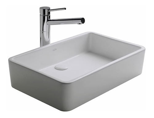 Bacha De Baño De Apoyar Ferrum Country Baja Blanca L16kf