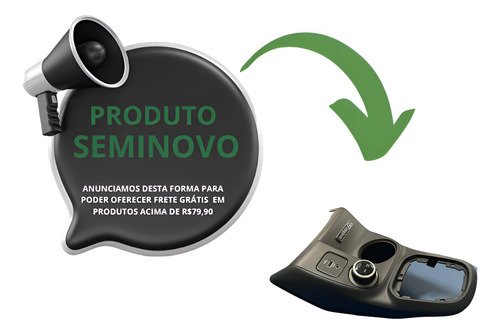 Acabamento Console Central Fiat Toro Ultra 18 A 24 C/ Botões