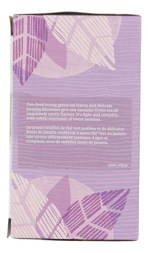 Allegro Tea, Bolsas De Té Verde Jazmín Orgánico, 20 Unidades