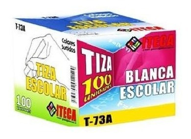 Tizas Blancas  Escolar Antipolvo Iteca T73a Precio 6 Cajas