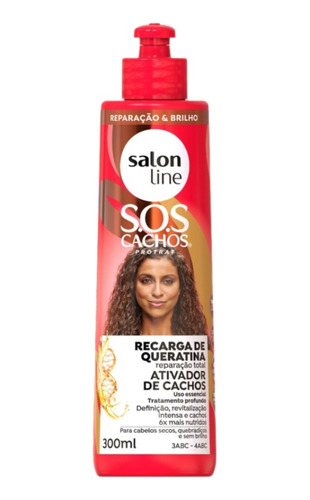 Salon Line Sos Cachos Activador De Rulos Recarga De Queratin