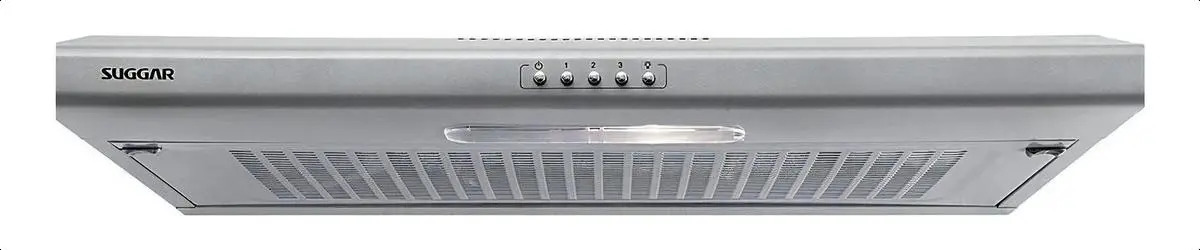 Depurador de Cozinha Suggar Delgado con manta Slim com Manta DI801PT aço inoxidável de parede 80cm x 8.5cm x 48cm prata