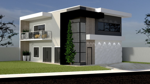 Imagem 4 de 9 de Planta De Casa 4 Quartos - Projeto Arquitetônico Completo