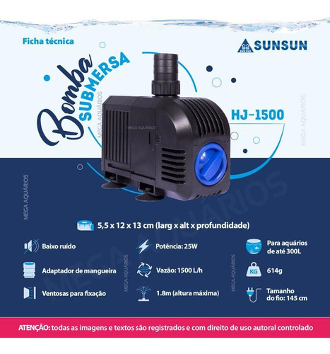 Bomba Chafariz Cascata Filtro Canister Uv Sump 1500lh 220v