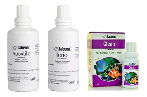 Kit Alcon Aqualife 100ml + Ictio 100ml + Clean 15ml