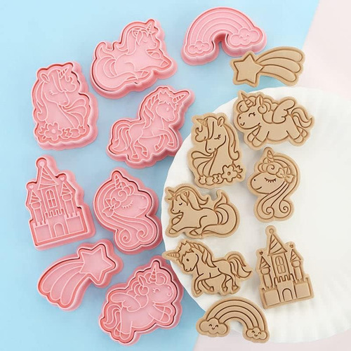 Molde De Galletas De Unicornio, Presión 3d De Meteorit...