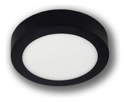 Plafon Led 6w - Spot / Lampara Led - Color Negro - Redondo