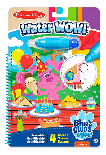 Melissa & Doug Blues Clues Libro Mágico Agua - Formas/colore