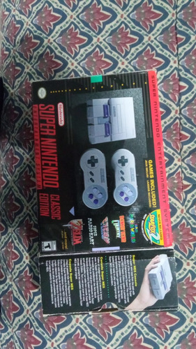 Nintendo Super Nes Classic Edition Color  Gris Y Violeta