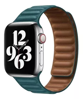 Magnetic Leather Band Para Apple Watch 42/44/45mm