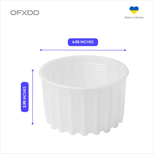 Molde Para Hacer Queso 2 Piezas 600 Ml Para Feta Y Ricotta