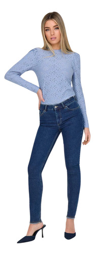 Jeans Dama Con Detalles Only Ms